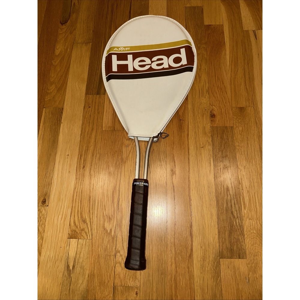VTG 1981‎ HEAD AMF EDGE ALUMINUM TENNIS RACQUET RACKET 4 1/2 WITH COVER NICE!